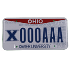 Xavier University license plate