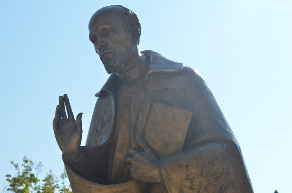 St. Ignatius Loyola bronze statue