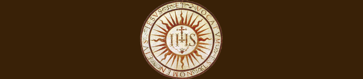 Photo of the General Congregations of the Society of Jesus emblem