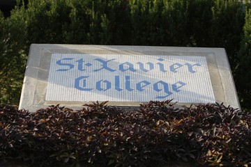 St. Xavier College plaque on campus