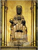 A gold religious statue