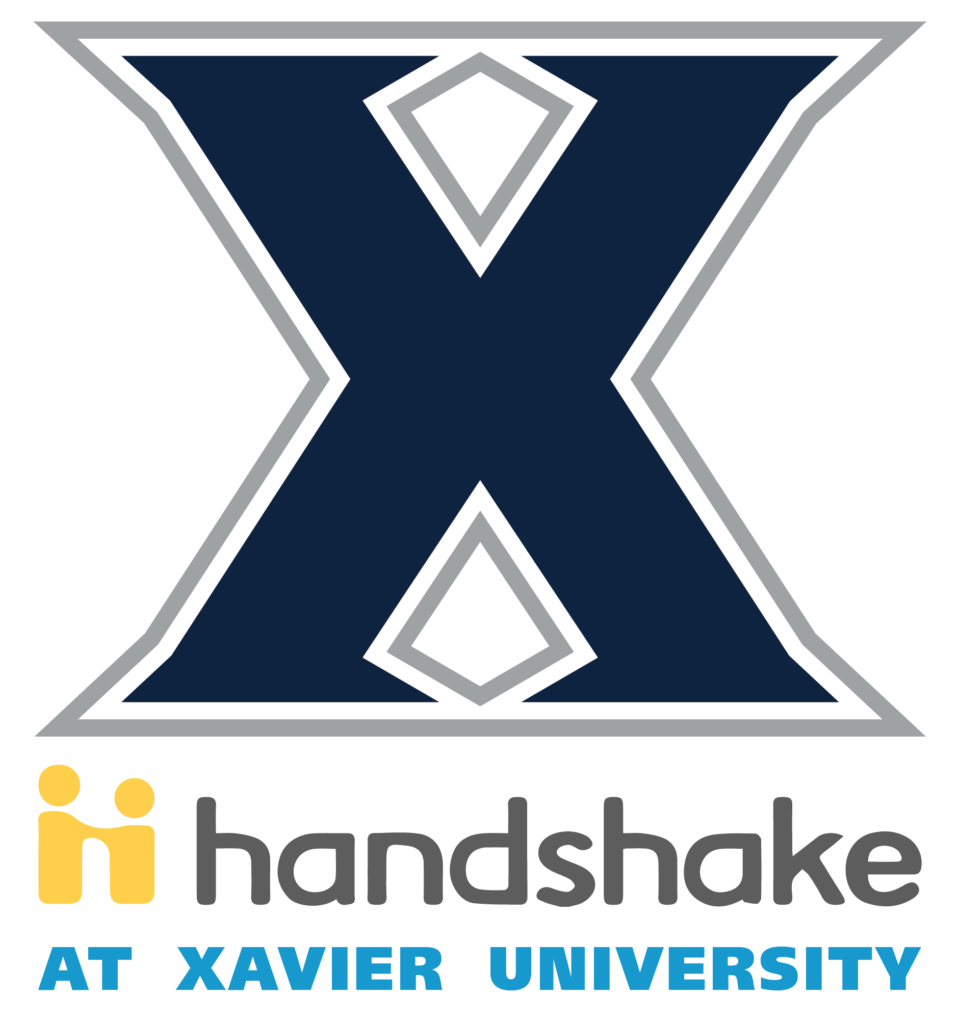 Handshake logo with Xavier logo