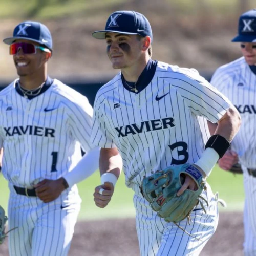 Xavier Baseball Players Smiling 