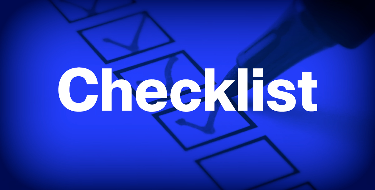Checklist. New Brand.
