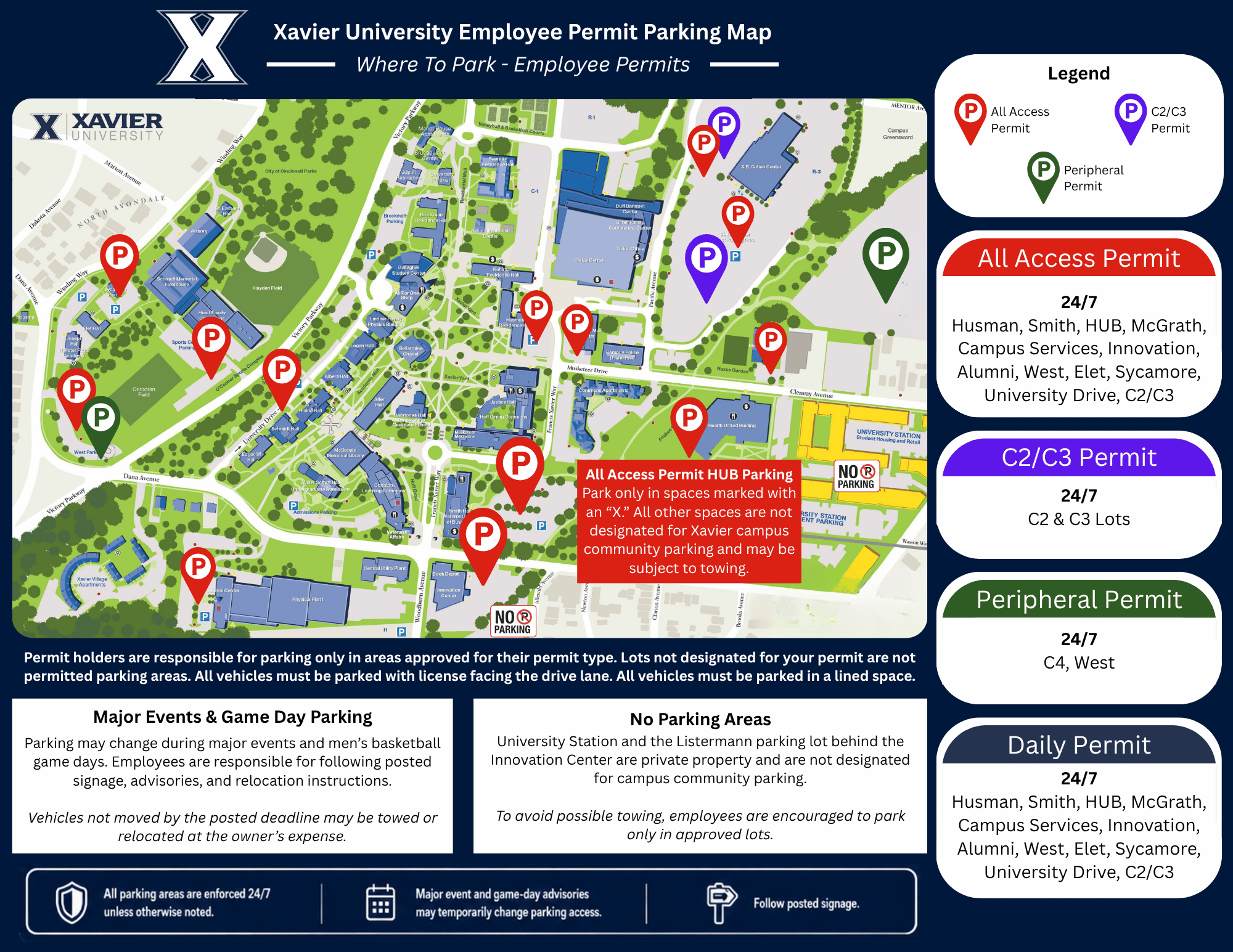 Employee Parking Map