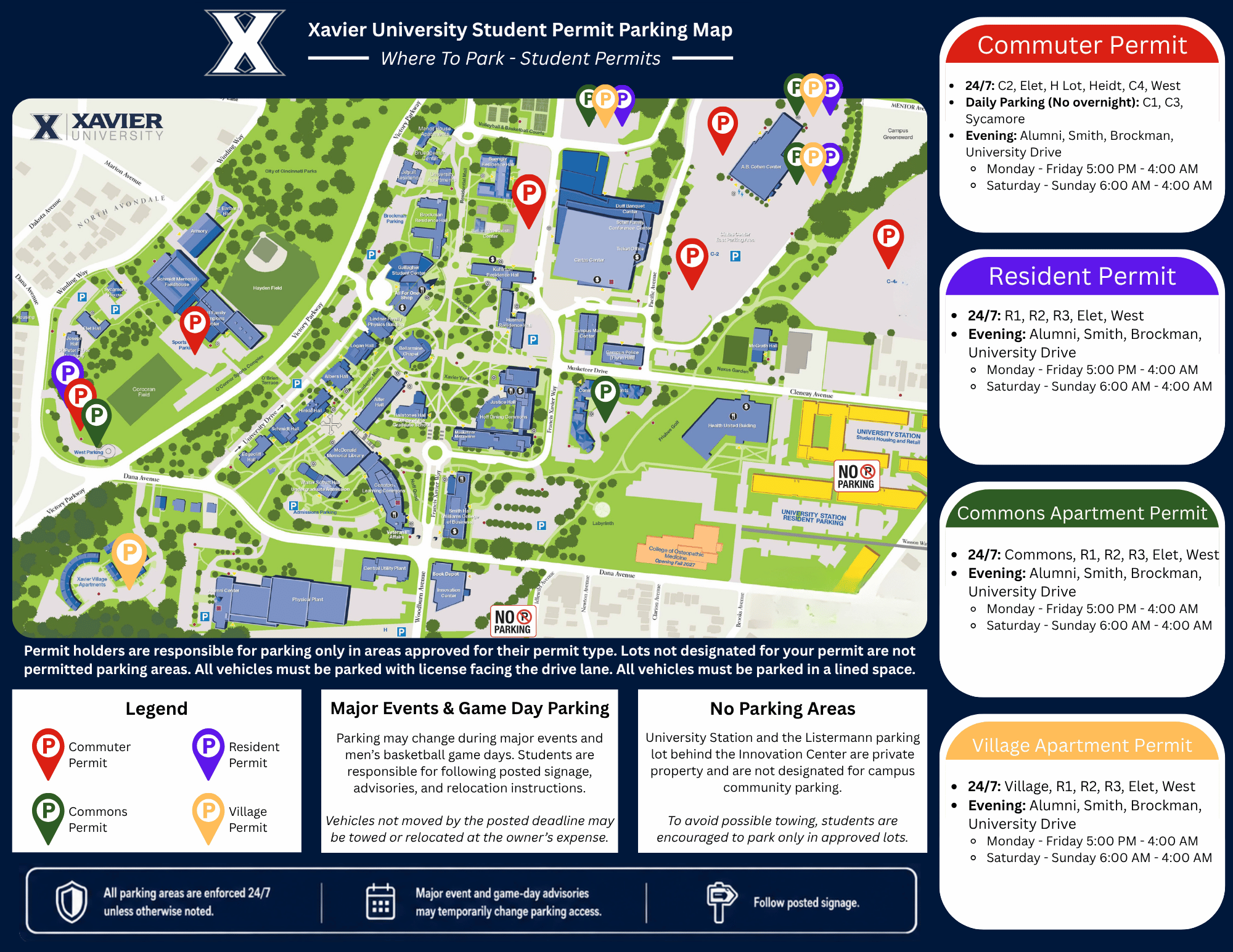 Student Parking Map