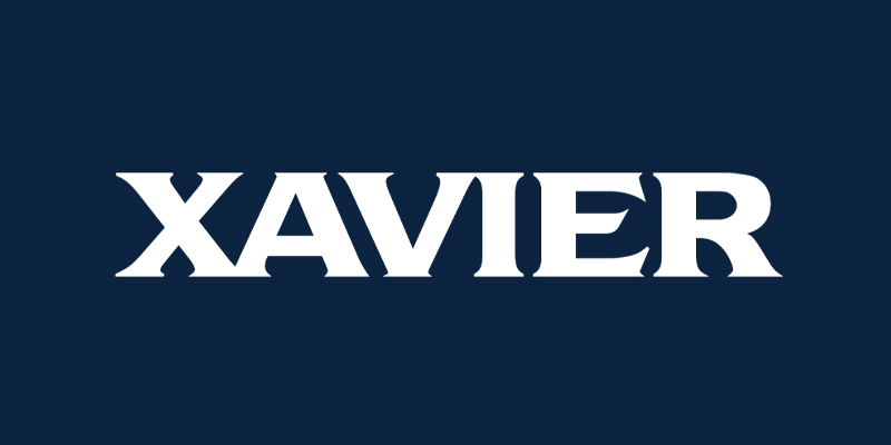 xavier wordmark white