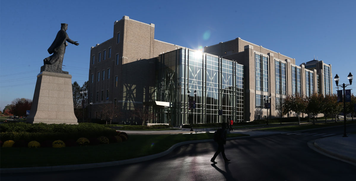 Exterior of Smith Hall on Xavier's campus