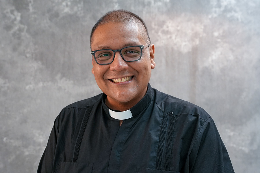 Fr. Damiam Torres Botello smiling 