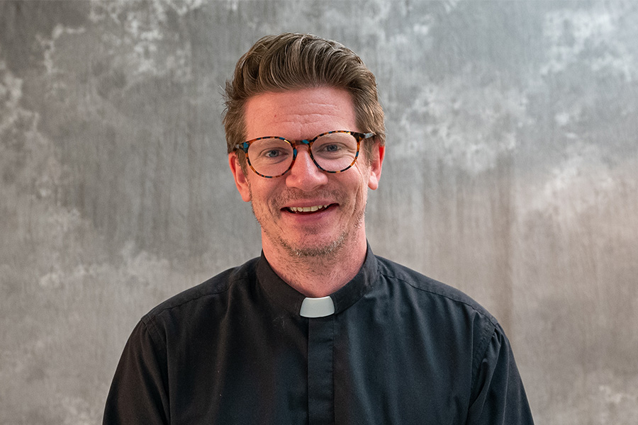 Fr. Zurcher smiling