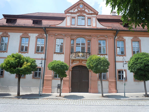 Main entrance to the Catholic University of Eichstaett in Bavaria, Germany