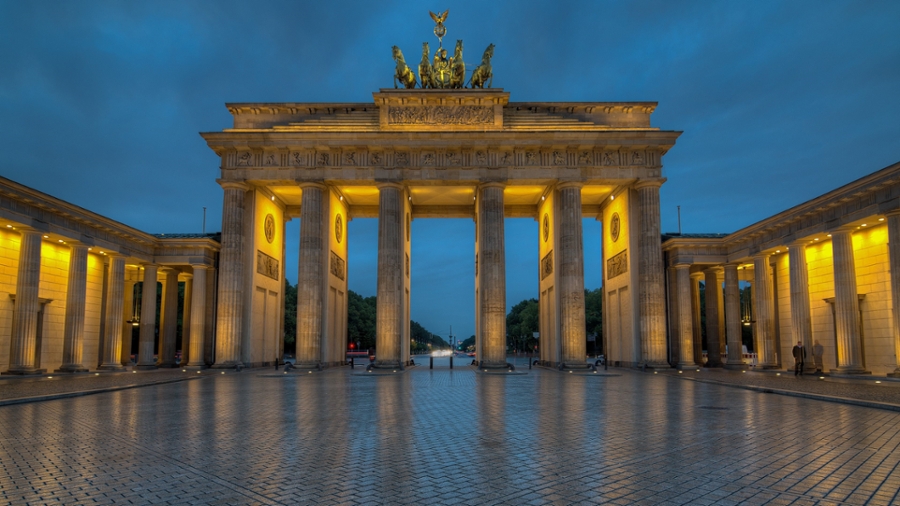 Photo of the Brandenburg Gate in Berlin, Germany taken by Dr. Richard E. Schade