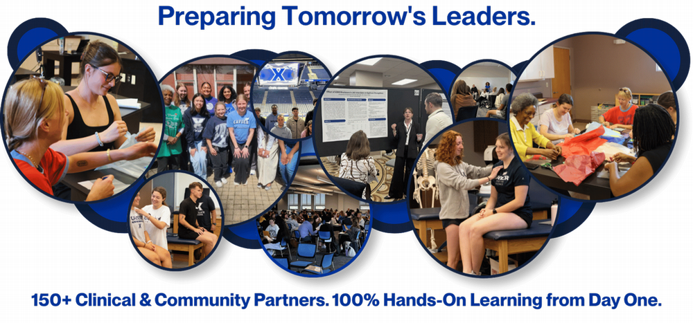 Preparing Tomorrow's Leaders. 150+ Clinical & Community Partners. 100% Hands-On Learning from Day One.