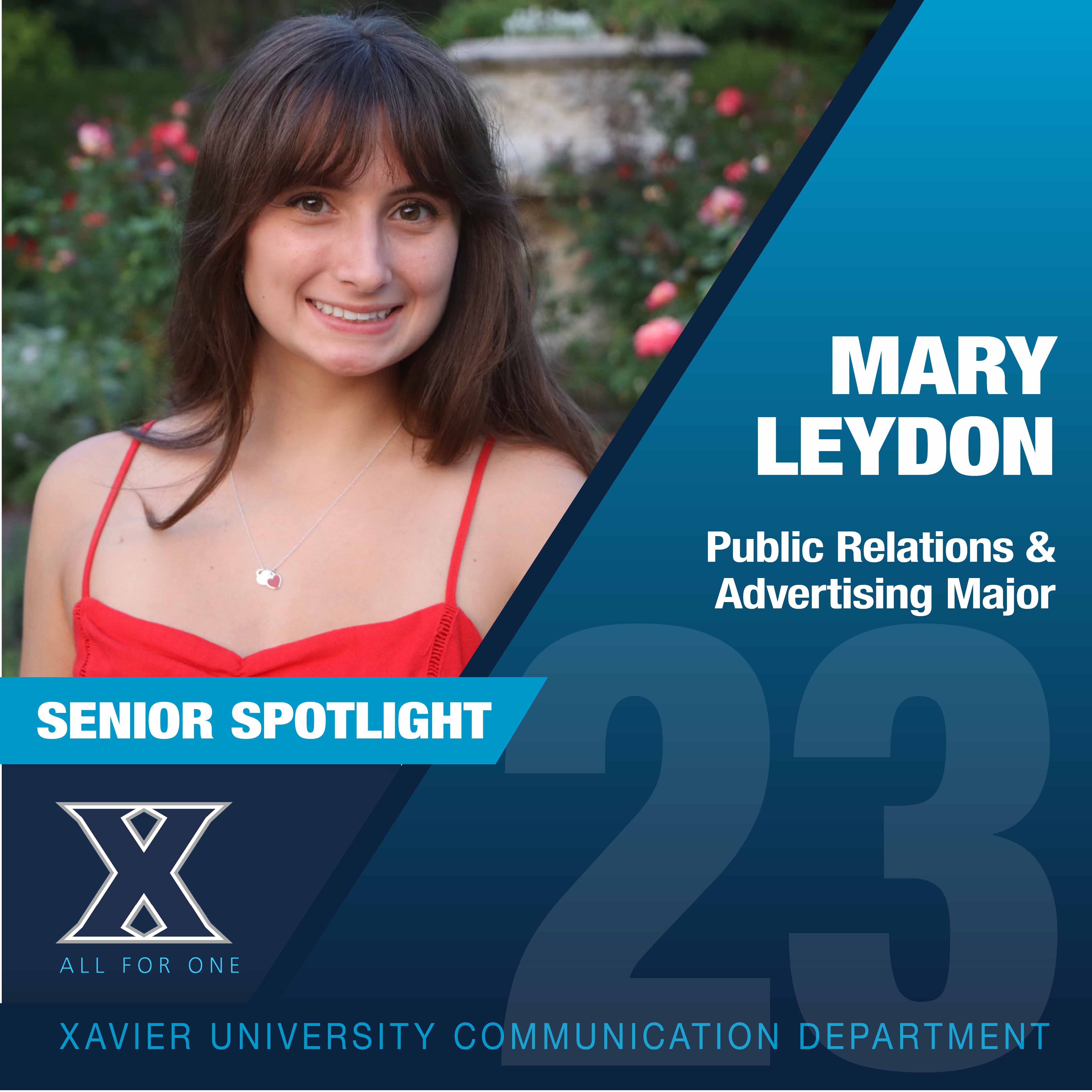 Image of Mary Leydon, senior Public Relations and Advertising major