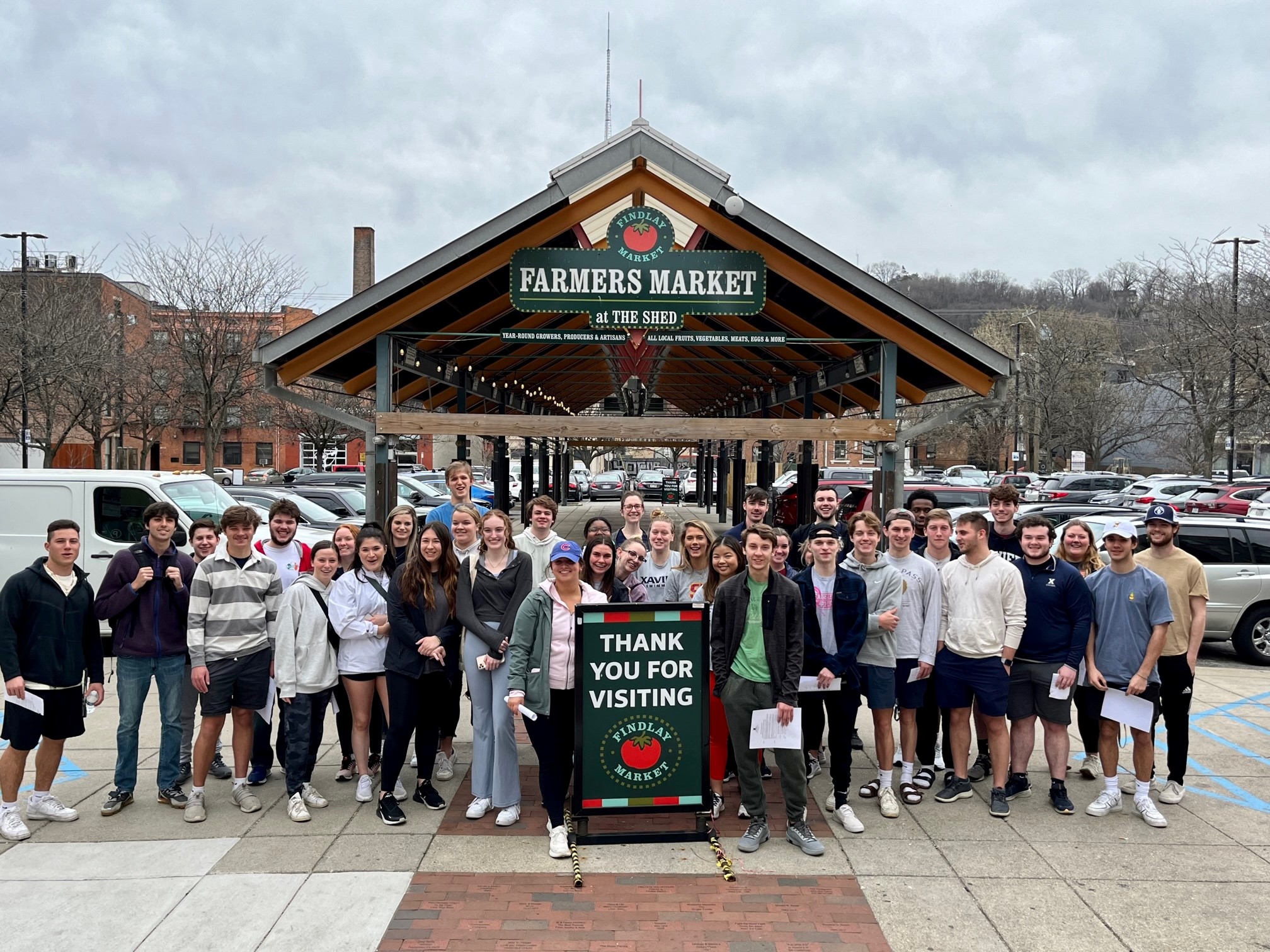 XU Students and Faculty at Findlay Market