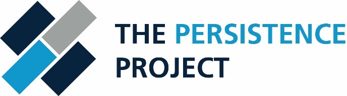 "The Persistence Project" logo with text given