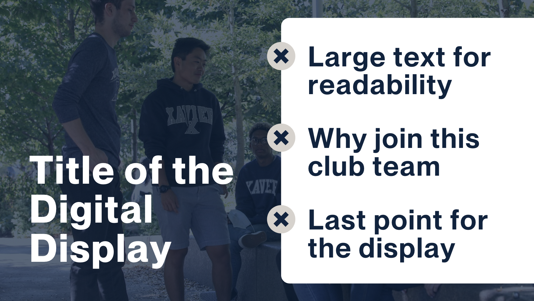 Digital Display Template