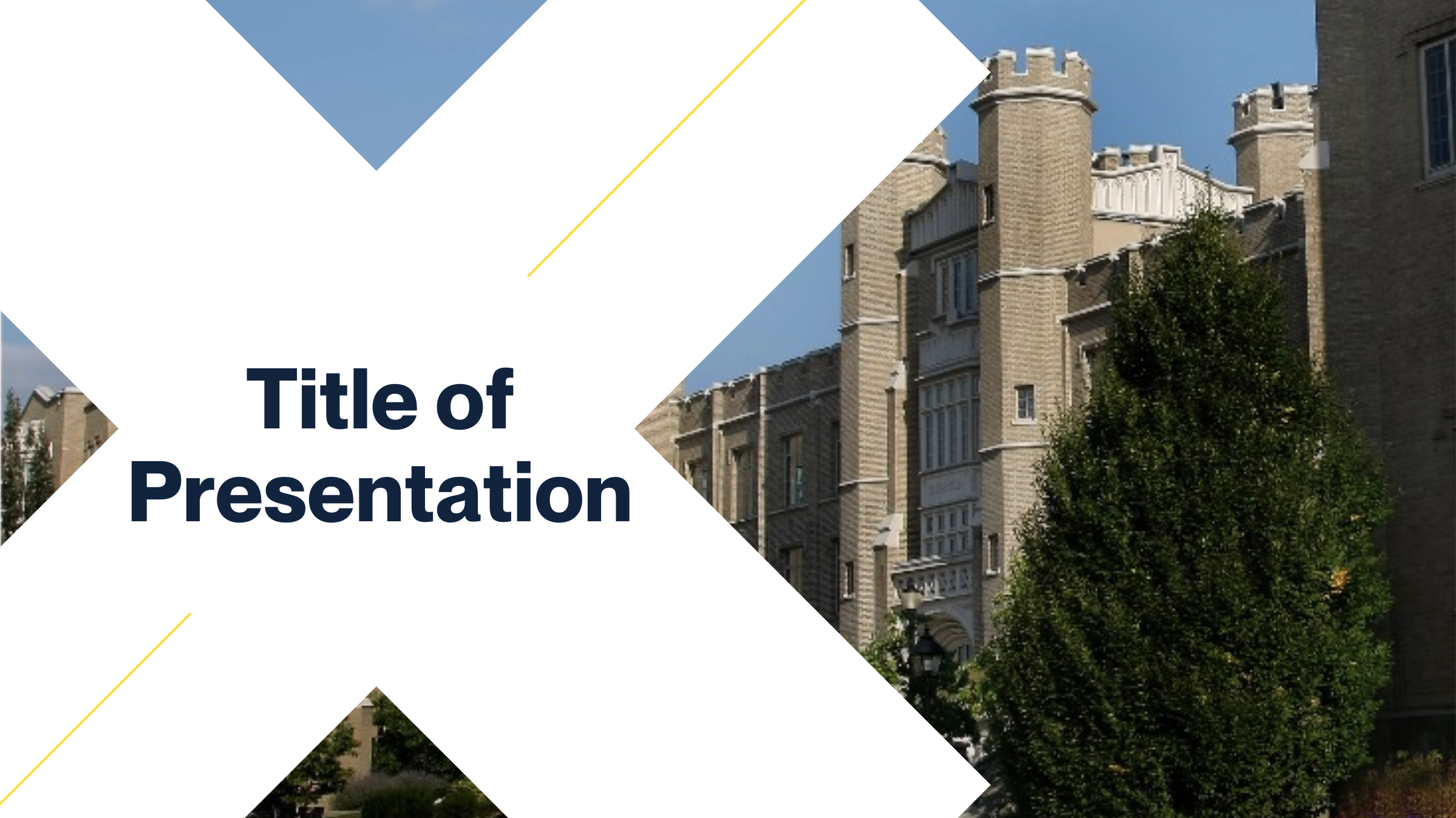 Presentation slide template