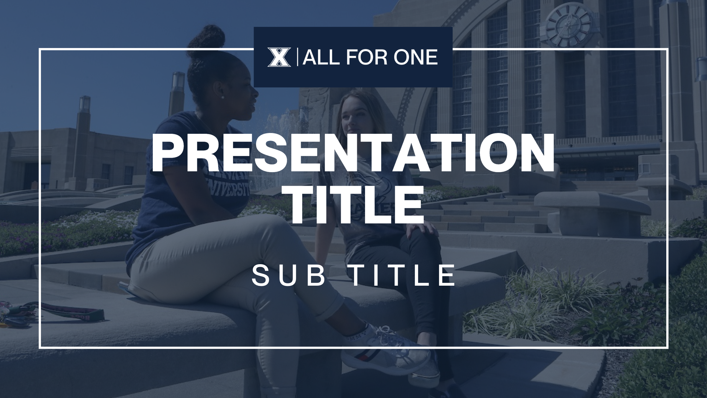 Presentation Slides Template A has an image in background with overlaid white text