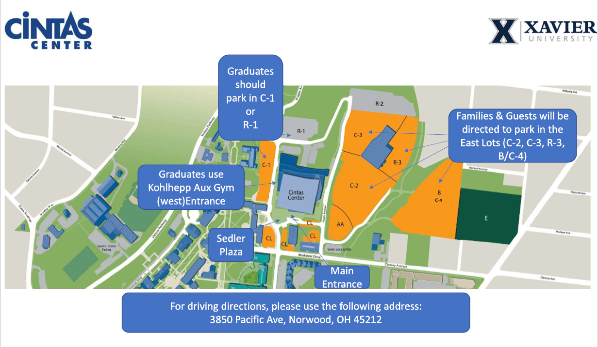 Cintas Parking Map