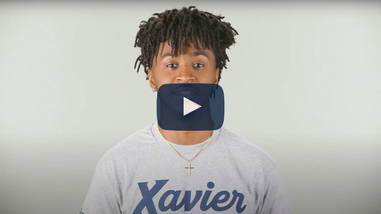 KJ Swain's "Faces of Xavier" video
