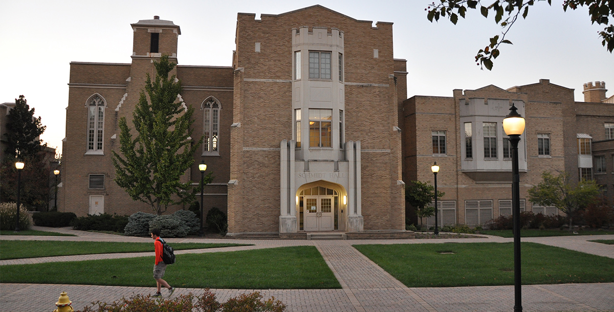 Exterior of Schmidt Hall