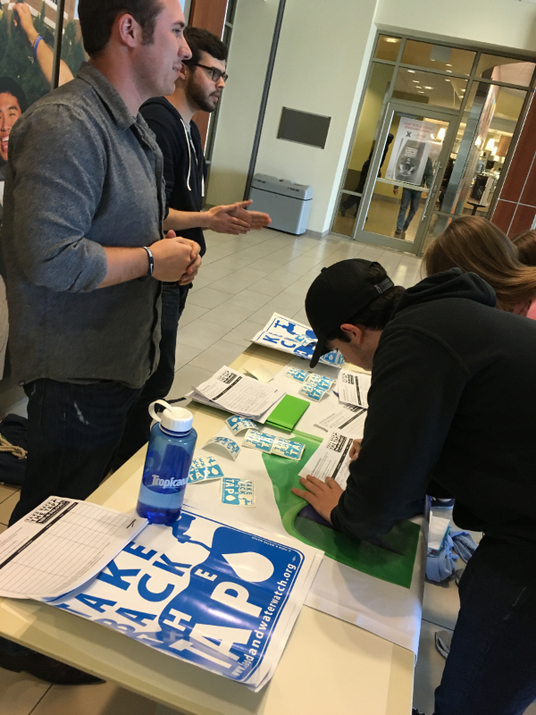 Photo of Students making posters