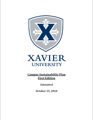 Xavier University Campus Sustainability Plan