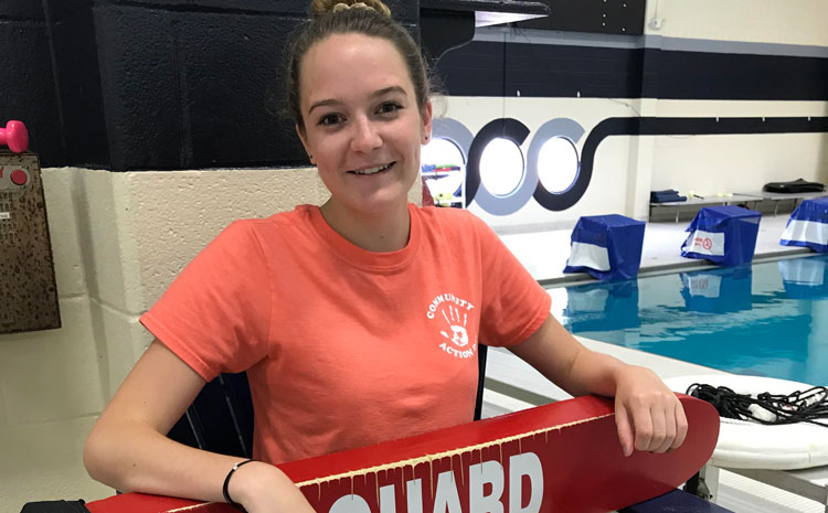 student lifeguard