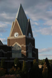 The exterior of the Gallagher Student Center on Xavier's campus.