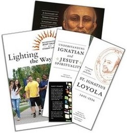 Orientation pack that includes Lighting the Way for Student Leaders, Do You Speak Ignatian, Understanding Jesuit Spirituality, St. Ignatius Loyola, and the Daily Examen.