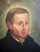 Painting of Peter Claver, Spanish (Catalan) Jesuit, saint