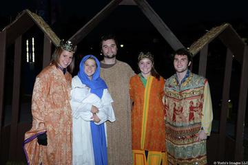 People in Nativity Scene Costumes