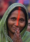 Photo of a woman with her hands together