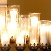 Six lit candles