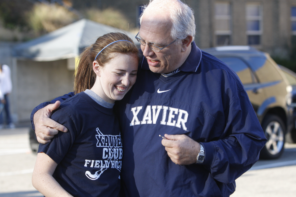 Father with their Xavier student