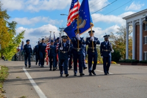 Soldiers marching