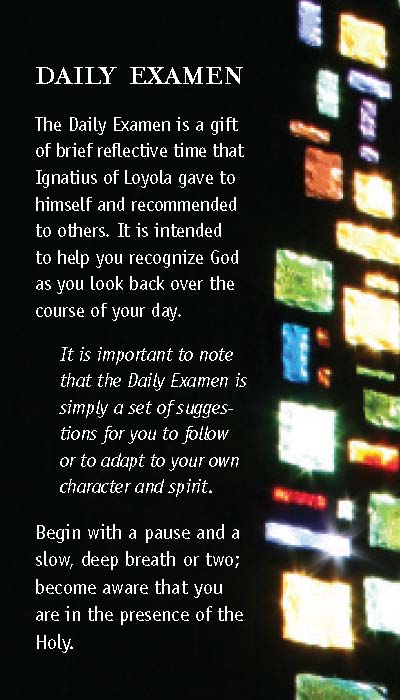 The Daily Examen Prayer Card