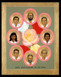 Decorative drawing of the Martyrs of the University