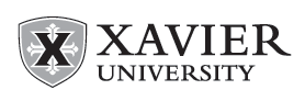 Xavier University shield logo