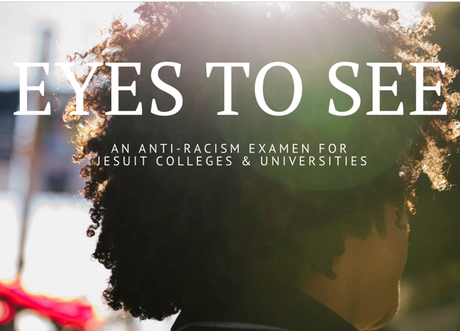Book cover for 'Eyes to See: An Anti-Racism Examen for Jesuit Colleges and Universities