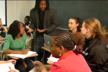 Professor Teaching to Students