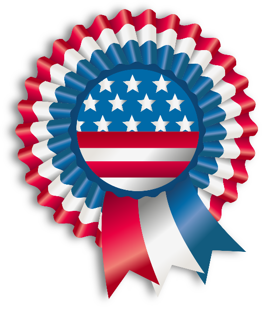 Red White and Blue Ribbon logo