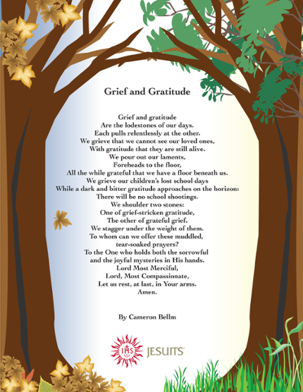 Grief and Gratitude Poem-Prayer graphic