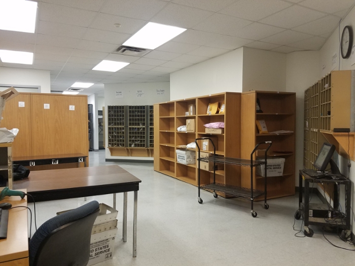 Interior Photo of the Old Mailing Center