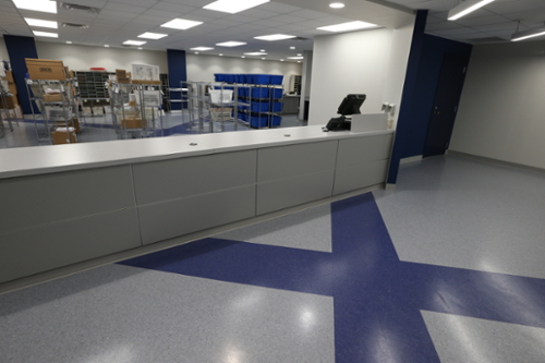 Interior Photo of the New Mailing Center