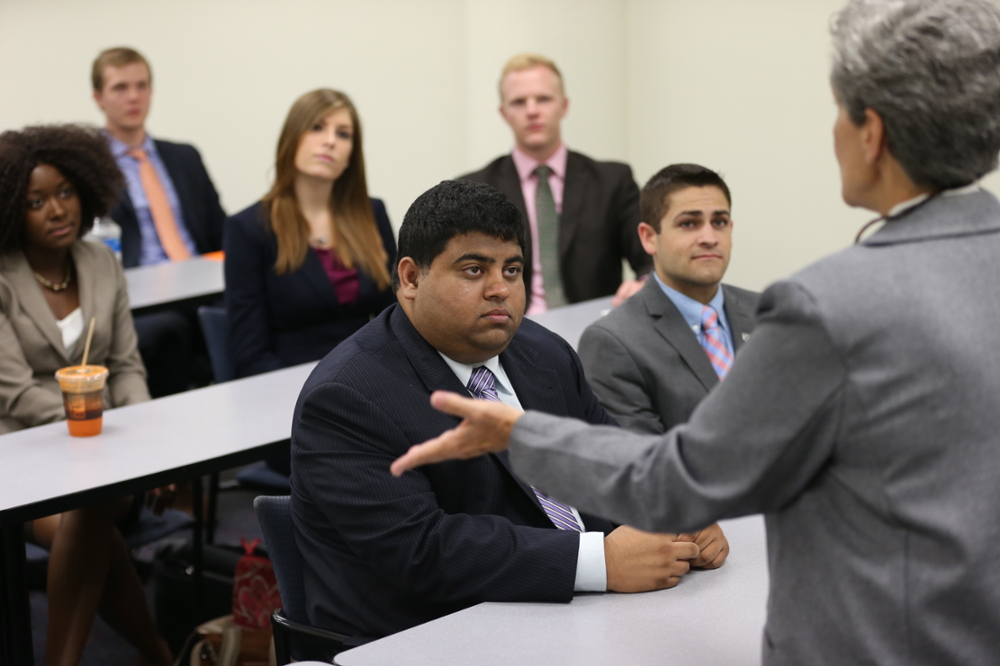 GPHSA students being Lectured by a Professor in a Classroom