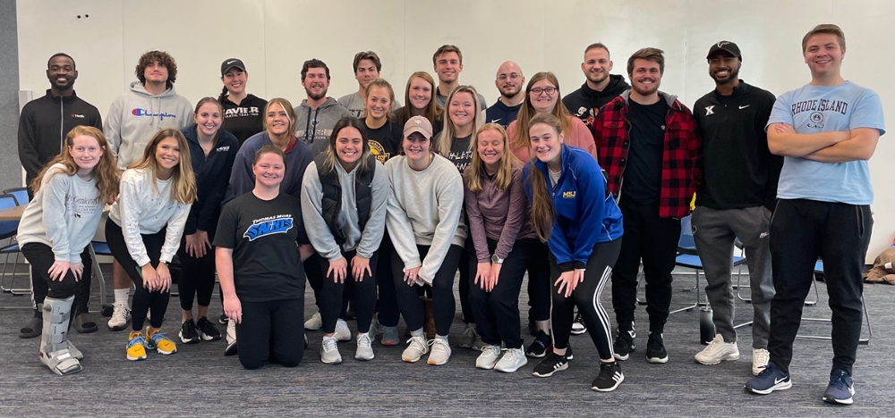 First and Second Year Students Participating in the big Mock Patient Event