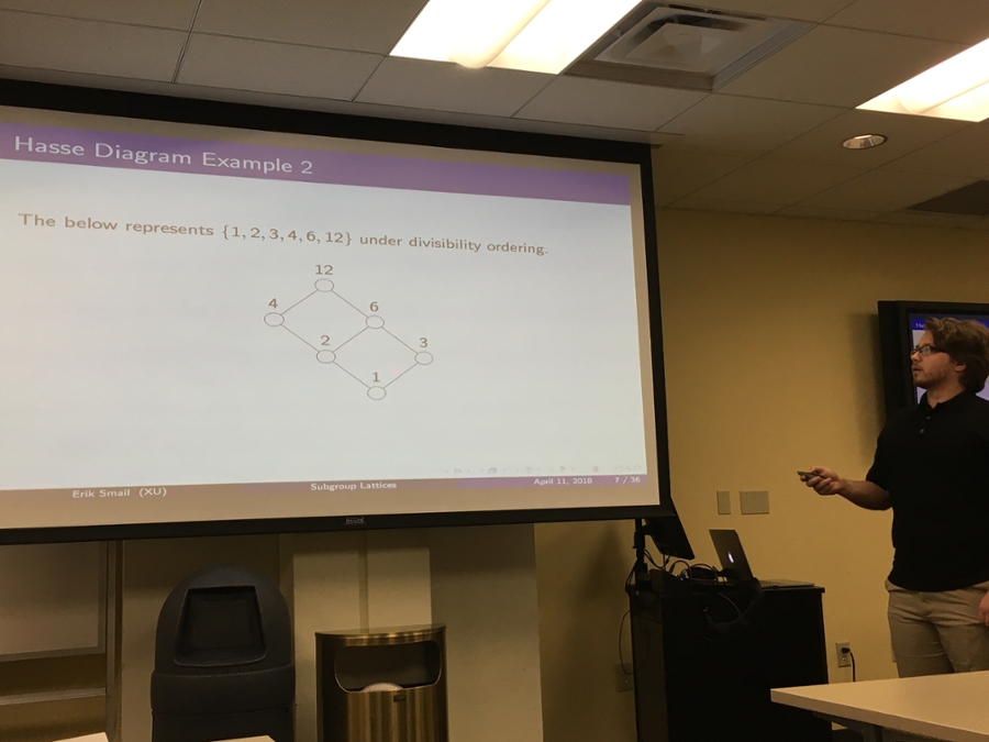 Photo of Senior Math Project Presentation