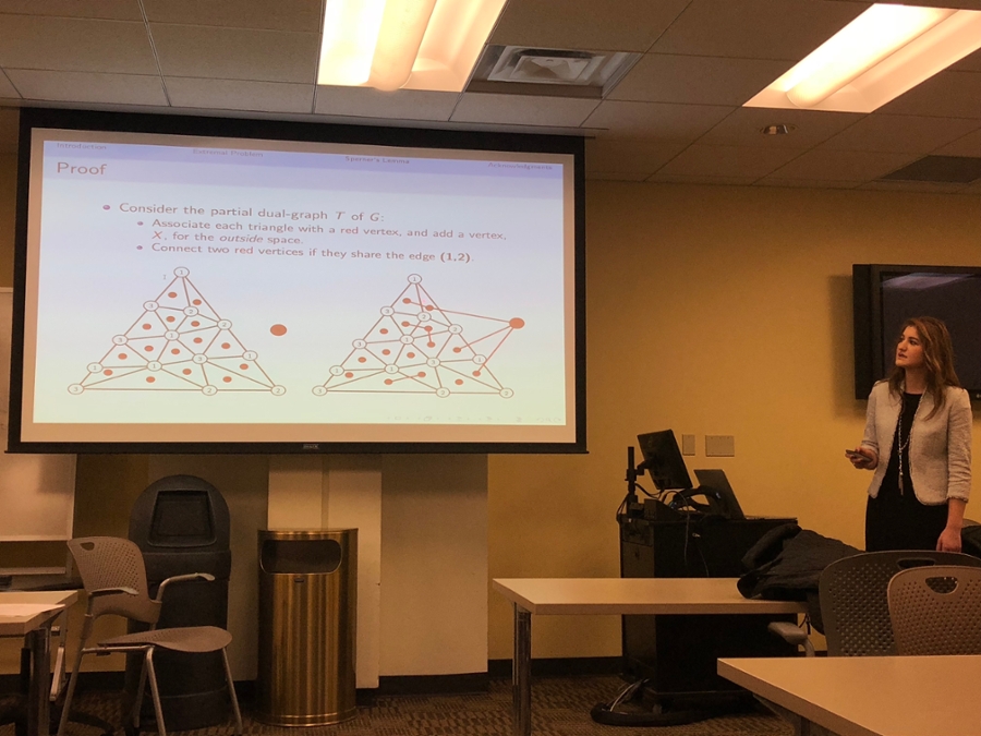 Photo of Senior Math Project Presentation